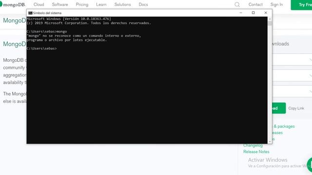 Instalación de MongoDB en un Windows