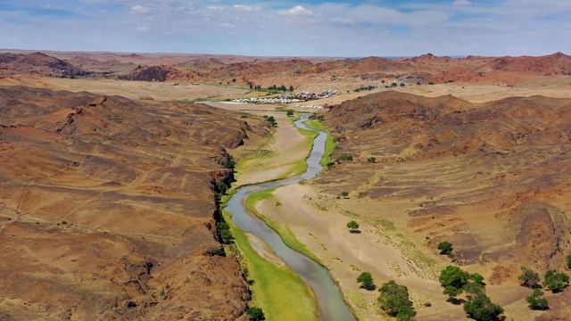 FLYING OVER Mongolia (4K UHD) Amazing Beautiful Nature Scenery & Relaxing Music, 4K Video HD