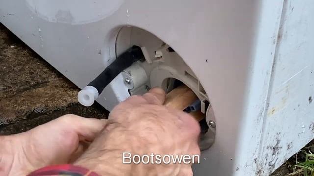 How to open sticky filter: Bosch Varioperfect EcoSilence drive washing machine: stuck full of water