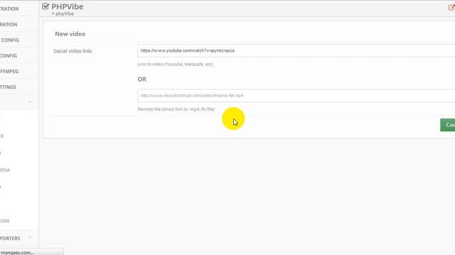 How to add video on phpvibe v3.6