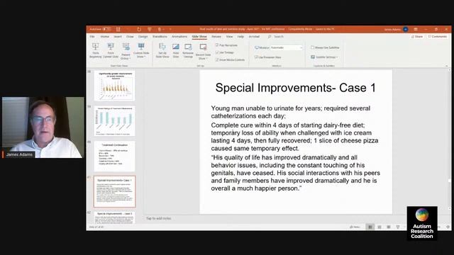 Live webinar with Dr. James Adams - Comprehensive Nutritional & Dietary Intervention for Autism