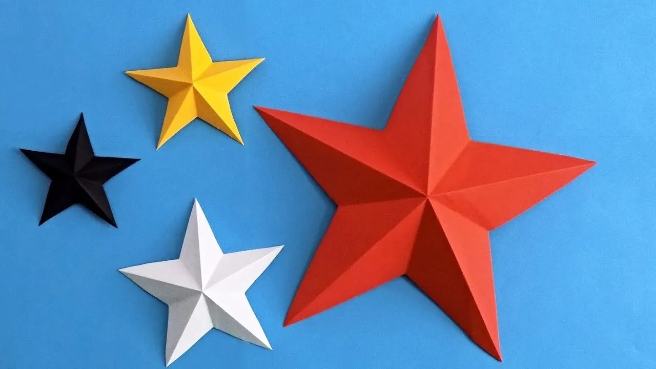 Оригами ЗВЕЗДА из бумаги своими руками | DIY на Новый год | Origami Paper Star