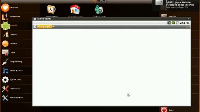 Android applications running natively on Ubuntu Netbook Remix