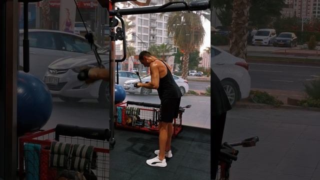 How To Do - Cable Pushdown At A Straight Grip. (Разгибания рук верхнего блока прямым хватом)