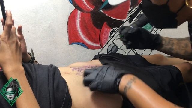 KITSUNE MASK  CHRYSANTHEMUM FLOWER  PRIVATE PART TATTOO 14