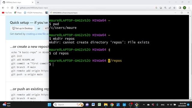 Basic Git Repo Creation on Windows