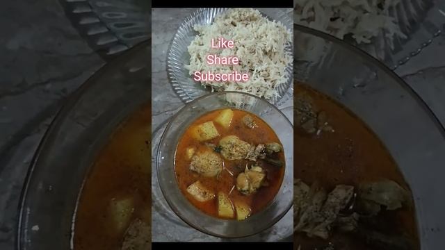 Chicken Aloo with Rice???️