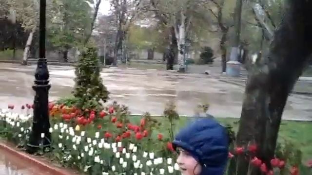 КРЫМ 2017, ВЕСНА 2017,  СНЕГ В КРЫМУ, ФЕОДОСИЯ 2017