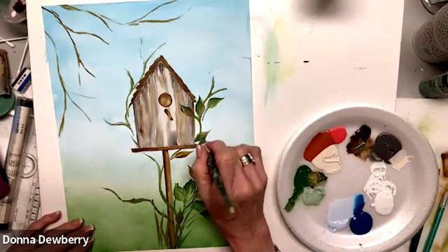 Learn to Paint One Stroke - Relax and Paint With Donna Fun Birdhouse Design Donna Dewberry 2024