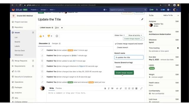 Plan, Develop, Test, and Deploy to Oracle Cloud with GitLab