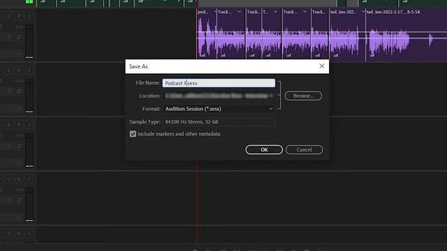 Adobe Audition - How To Save Project File l Adobe Audition Tutorial 6