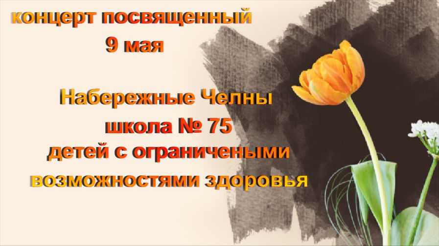 НАБЕРЕЖНЫЕ ЧЕЛНЫ.  ШКОЛА № 75. ГБОУ. КОНЦЕРТ ПОСВЯЩЕННЫЙ 9 МАЯ.