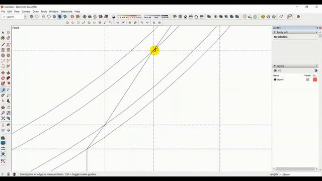 How to layout Pipe support trunnion layout without formula. Easy layout