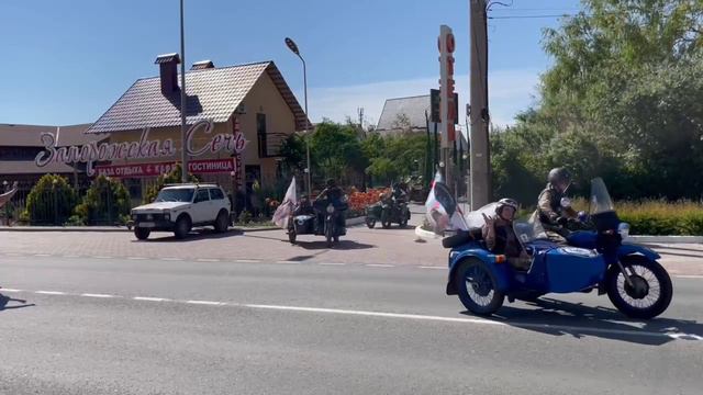"Азовский рейд" в Крыму. Вокруг Азовского моря на ретро мотоциклах.
