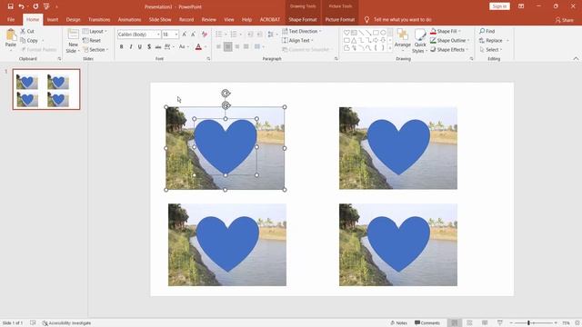 how to merge picture and shape in PowerPoint 2010