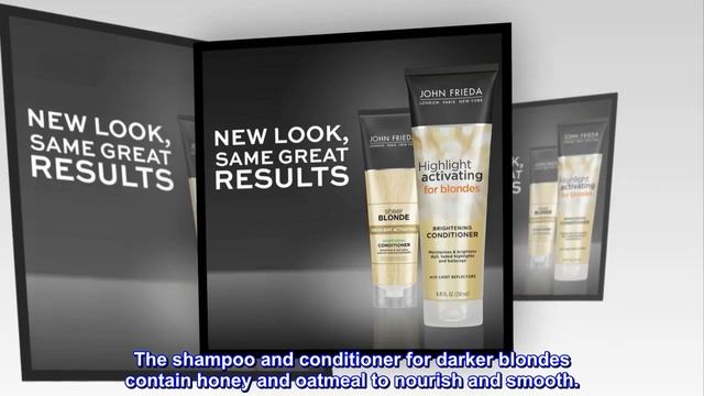 John Frieda Sheer Blonde Brightening Hair Conditioner, Helps Nourish and Activate Natural-looking