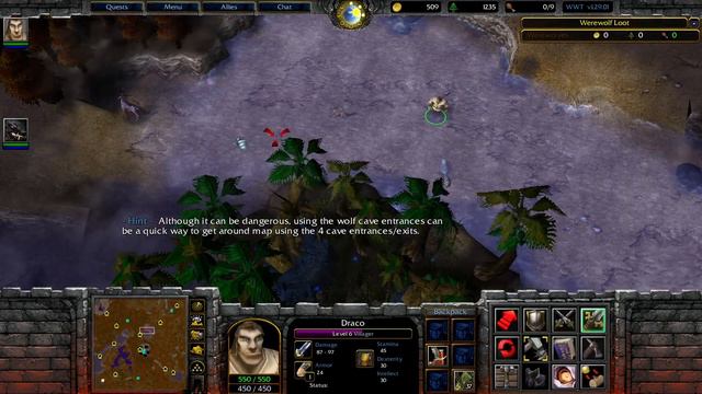 Warcraft 3: TFT [Custom] #1184 Werewolf Transylvania 1.29 - Zombík je nějaký silný