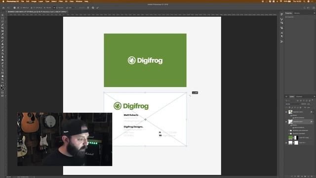 How to Make Business Card Mockups the EASY WAY! - Adobe Photoshop Tutorial
