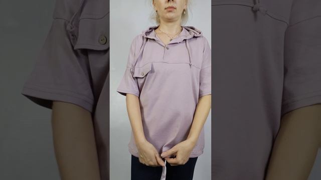 Арт.11110 Футболка с капюшоном