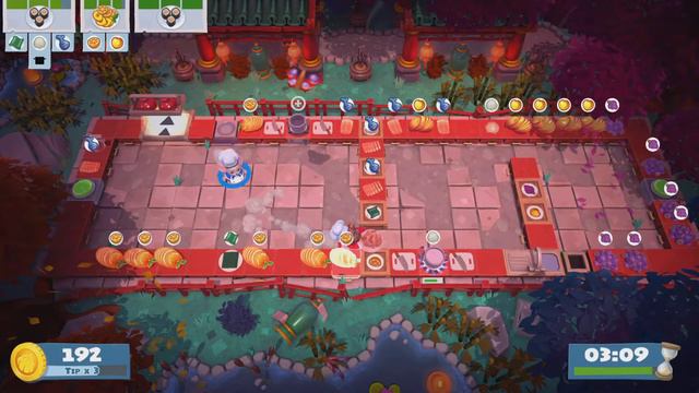 Overcooked 2 Dynasty Diners 1-2 Two player game play