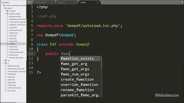 Student Attendance System in PHP using Ajax - 26 - Attendance Report