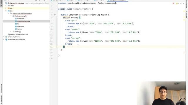 Partie 6: Design Pattern Factory