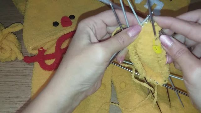 Вяжем спицами ПИНЕТКИ без шва для новорожденного 0 +