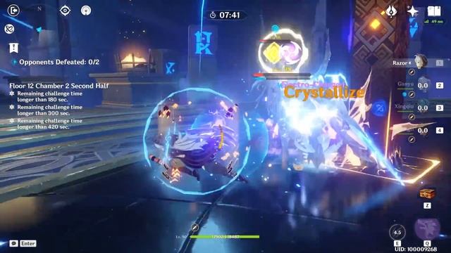 Eula C0 & Razor C6 Team 2.4 Floor 12 9-Star - Physical Res Is Not A Problem