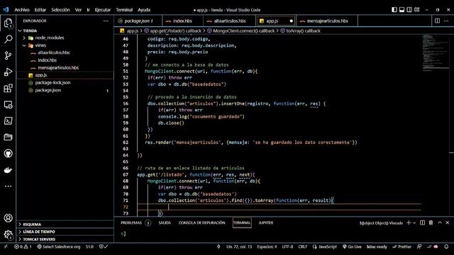 02 Tarea UD2 Express Angular Mongo: listado artículos