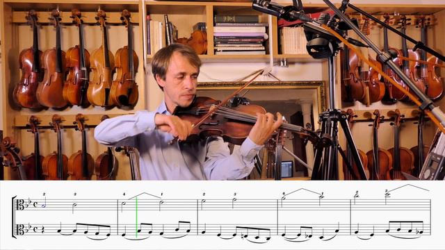 Viola B♭ Major scale, Play through (♩ = 100)

TEACHER / ACCOMPANIMENT
