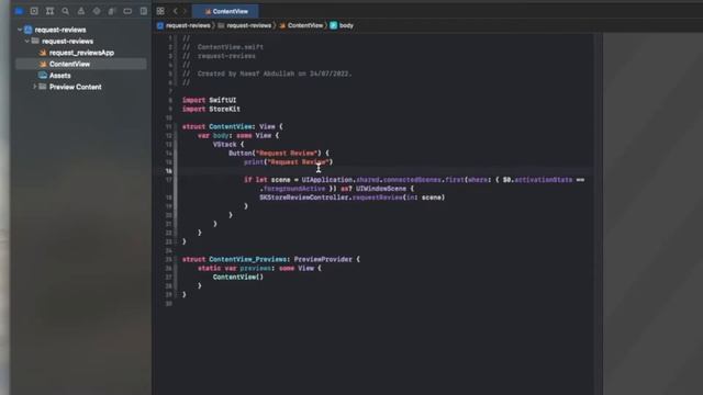 Request App Store Review from User - SwiftUI IOS