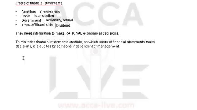 www.acca-live.com | FREE Demo Lecture for ACCA - F8 Auditing Introduction - Part 1