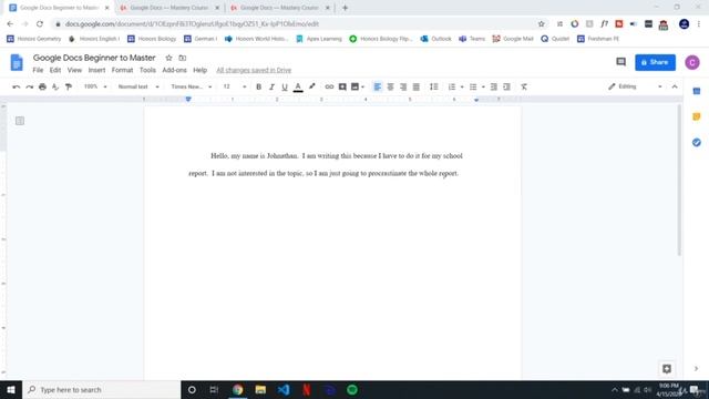 Learn Google Docs from Beginner to Expert