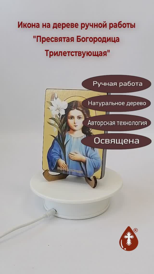 Пресвятая Богородица Трилетствующая, 21x28x3 см, арт Ид3685-4