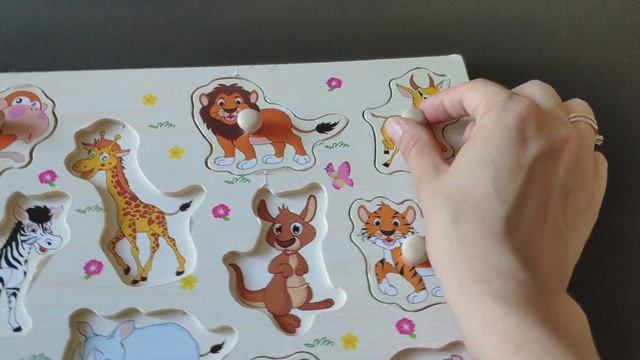 Wild animals sounds. Educational game for Baby. Развивающие игры с дикими животными