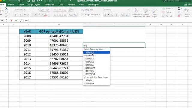How to find population standard deviation in excel in under 2 minutes!