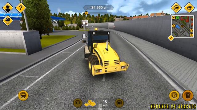 Construction Simulator 2014 #5 - Gigant Road Roller Vehicle - Gameplay ( android, ios )