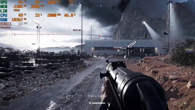 Battlefield V - GTX 1050 TI 4G + Xeon E5-2651 V2 + 64GB DDR3 1600MHZ