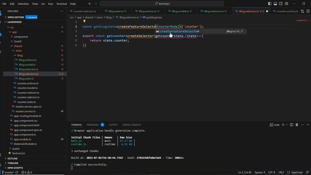 NGRX Blog screen example & App state | combine multiple reducers | Angular 16- NGRX Tutorial