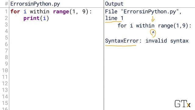 Errors in Python (1.2.7.1)