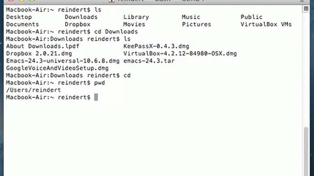09   A simple session on commandline