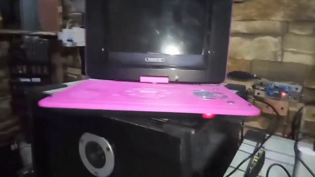 TUTORIALback up power bank connect to DVD portable..and USB 5v up 12v.