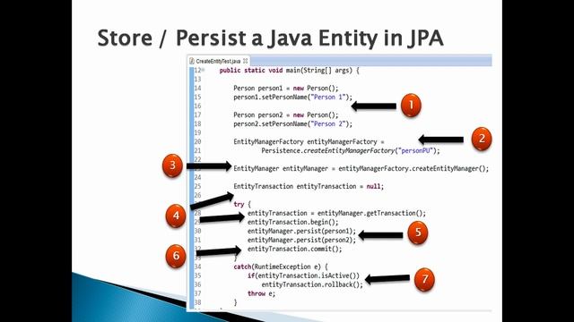 How to Create/Store/Save/Persist a Java Entity Object in Hibernate using JPA ?.