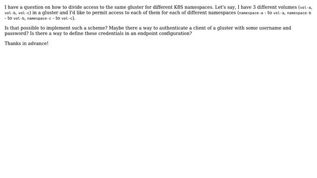 DevOps & SysAdmins: K8S: securing GlusterFS