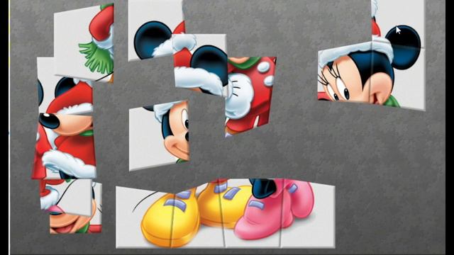 How to solve a puzzle with mickey mouse  / Собираем пазл с микки маусом