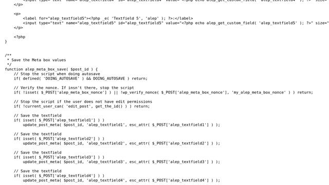 Wordpress: Custom fields changes the formatting of metabox input