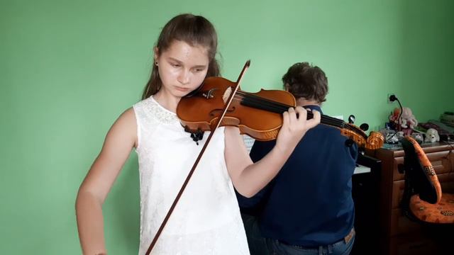 Севастьянова Арина 13 лет. Фр. Верачини "Ларго", Г. Эллертон  "Тарантелла"
