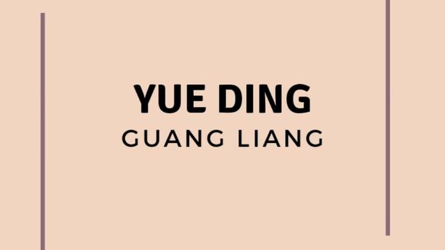 Yue Ding - Michael Guang Liang Cover