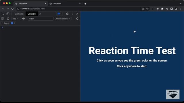 FULL VIDEO Create A Reaction Time Test Game Using HTML CSS  JavaScript