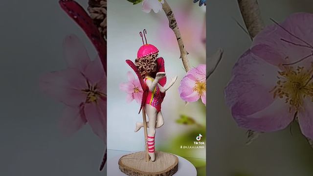 Бабочка/ Ватные игрушки на ёлку/ Игрушки из ваты/ ватная игрушка